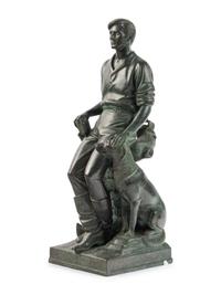 MANSHIP, Paul (1885-1966). Abraham Lincoln, The Hoosier Youth. Florence: The Bruno Bearzi Foundry, ca. 1930s.
