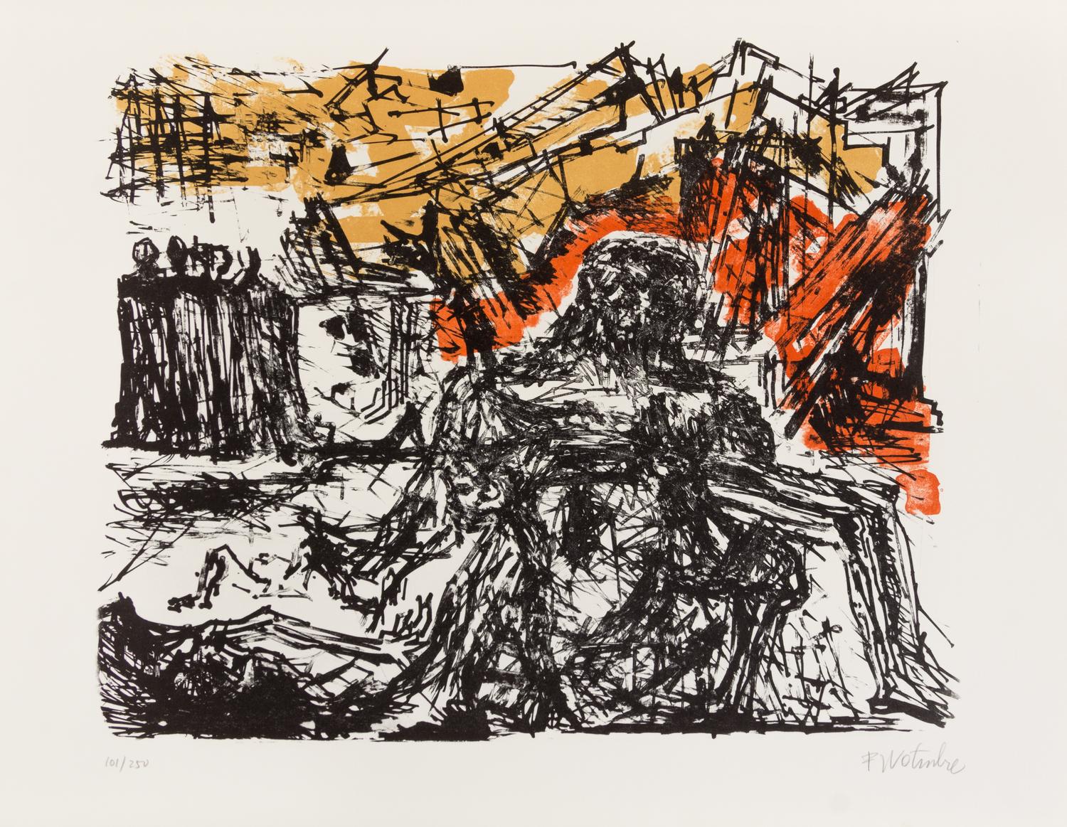 Various Artists, (American, 20th century), Flight, 1971 (the complete set of eleven lithographs and one screenprint in colors (each sig