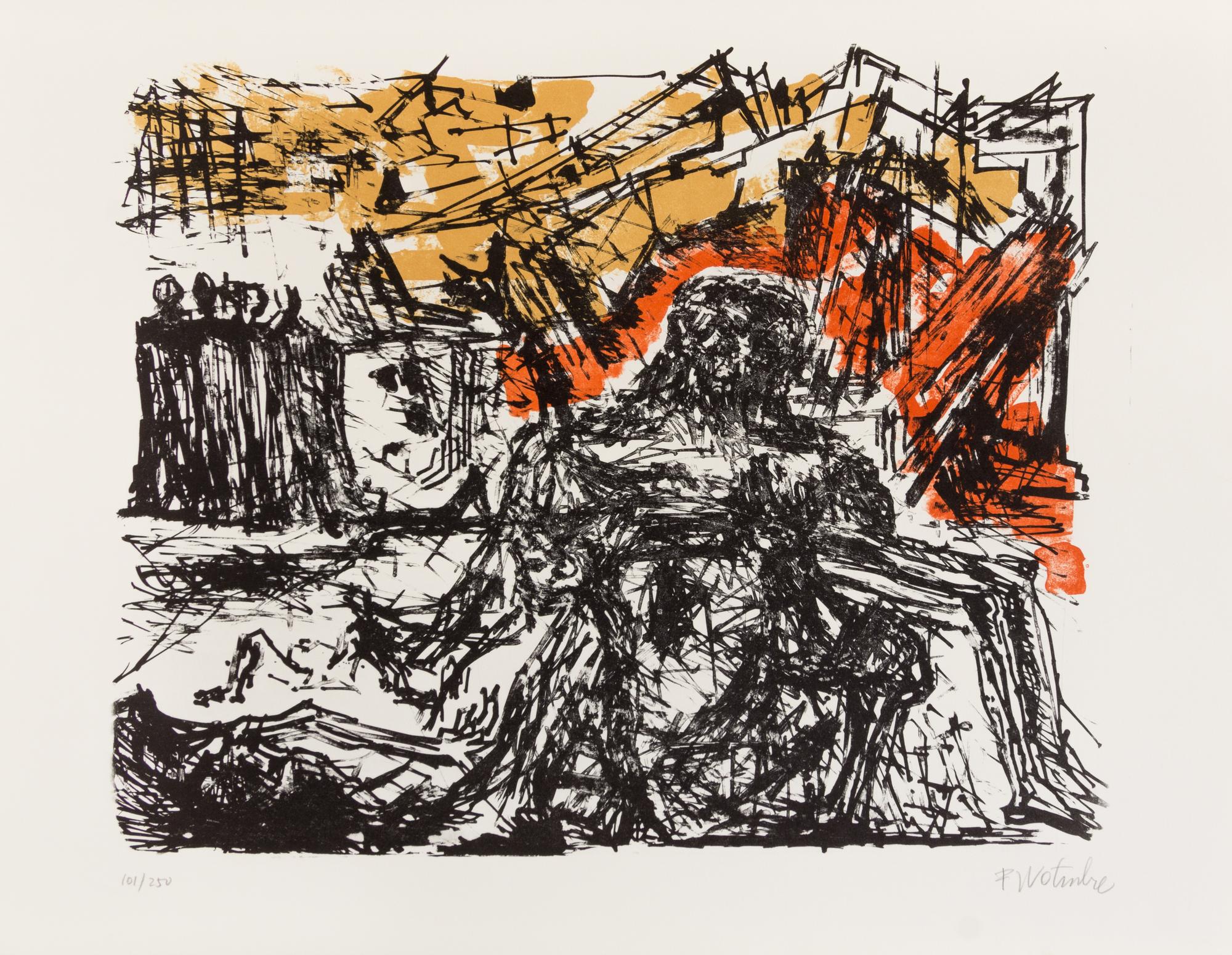 Various Artists, (American, 20th century), Flight, 1971 (the complete set of eleven lithographs and one screenprint in colors (each sig