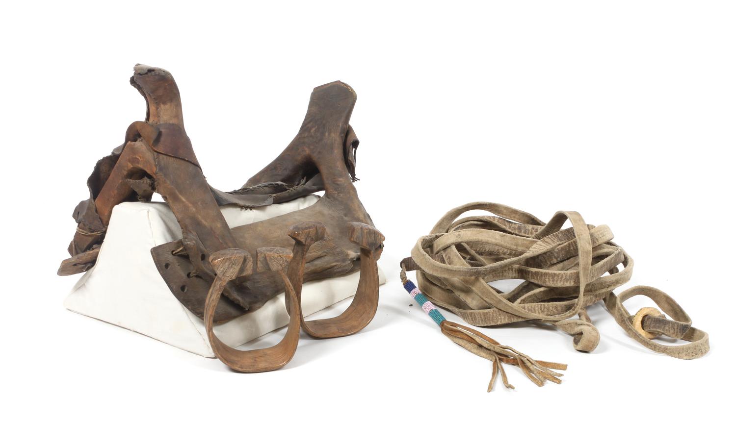 An Apache Rawhide Saddle Height of saddle approximately 12 inches.