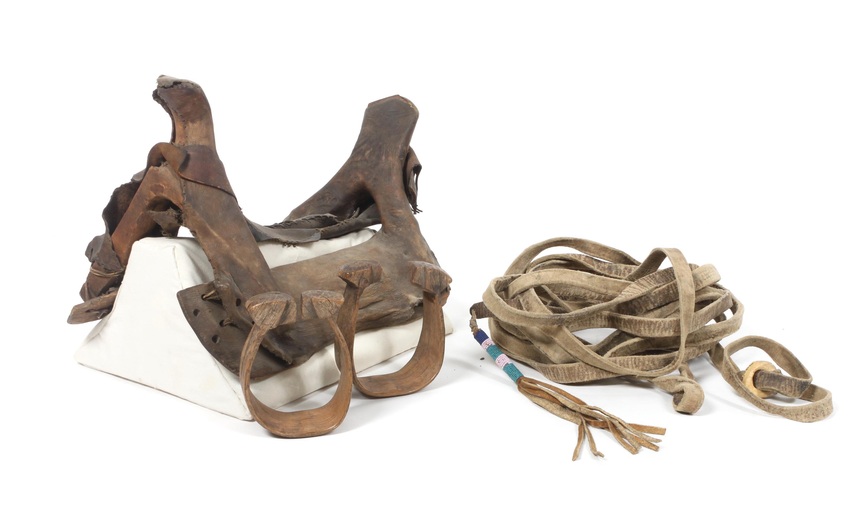 An Apache Rawhide Saddle Height of saddle approximately 12 inches.