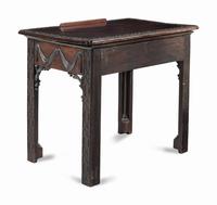 A George III Carved Mahogany Architect's Desk