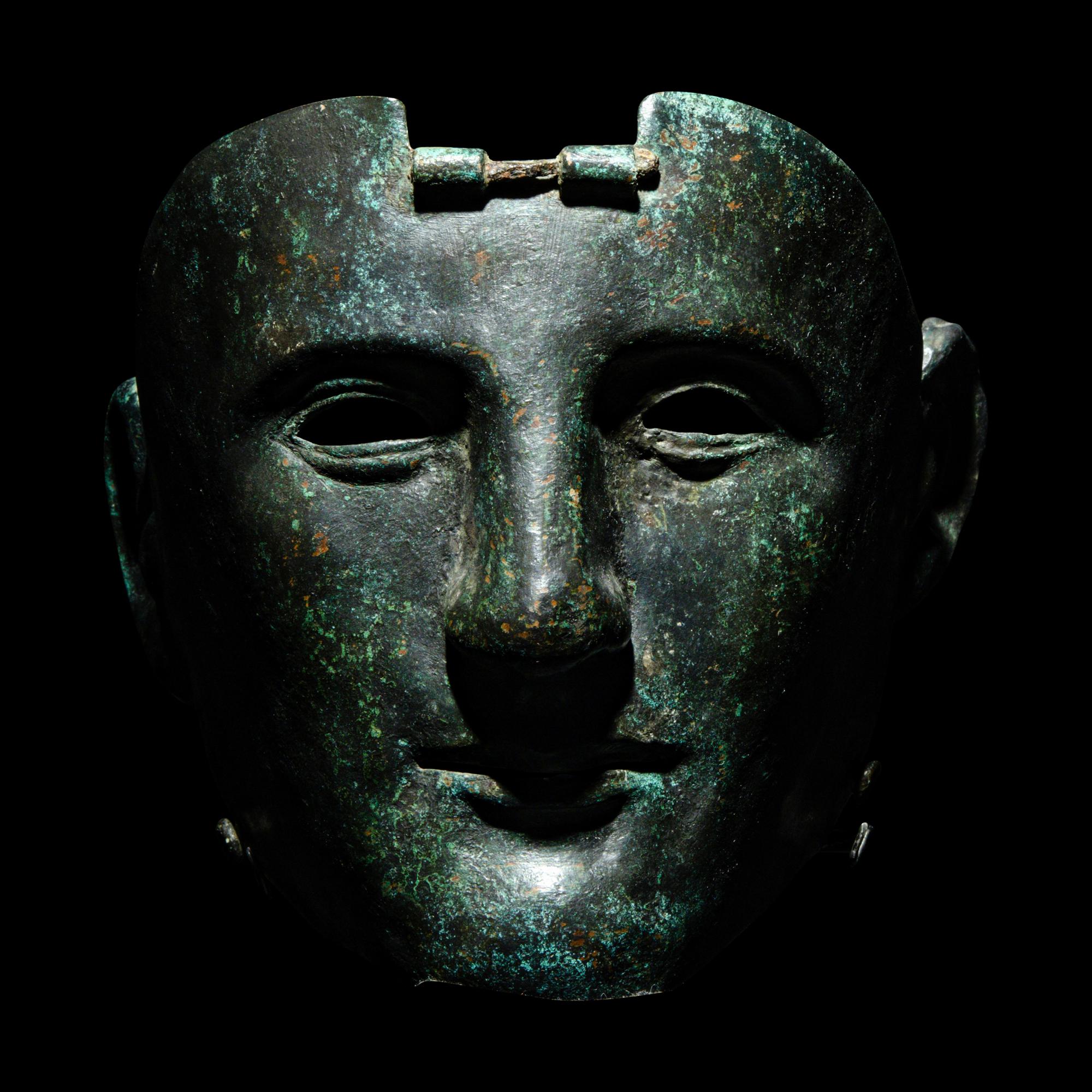A Roman Bronze Parade Mask