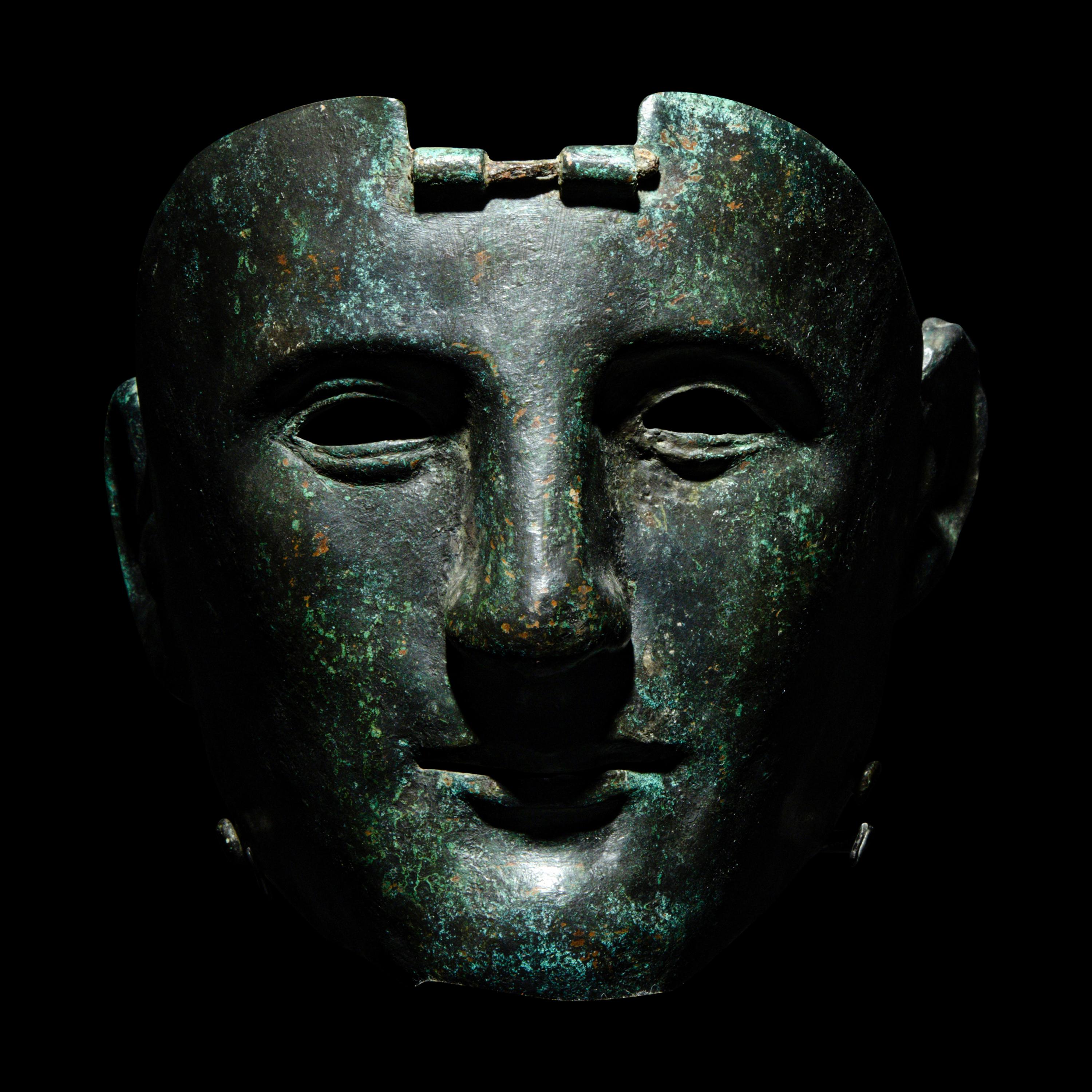 A Roman Bronze Parade Mask