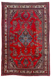 A Meshed Wool Rug