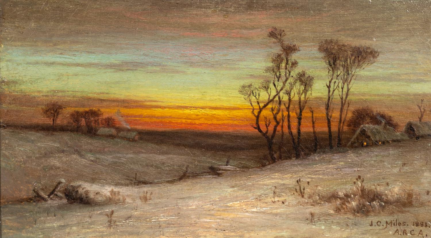 A Winter Evening, Vermont , 1883