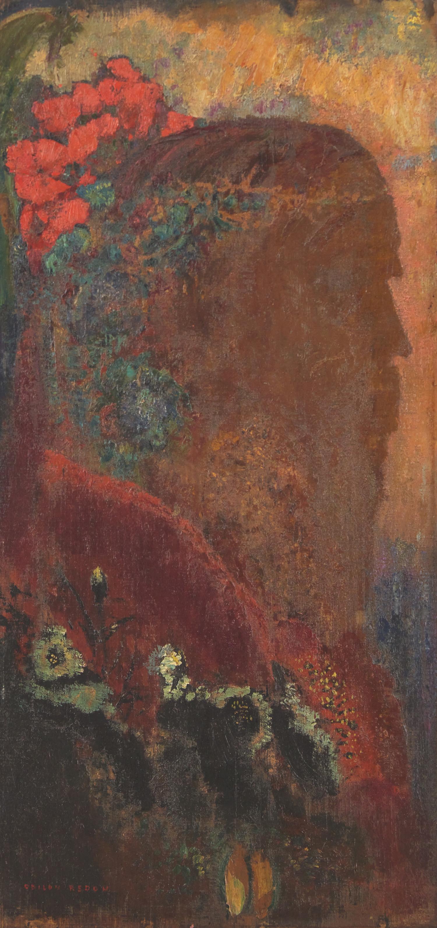Profil d'Ombre Parmi les Fleurs, c. 1908-1914