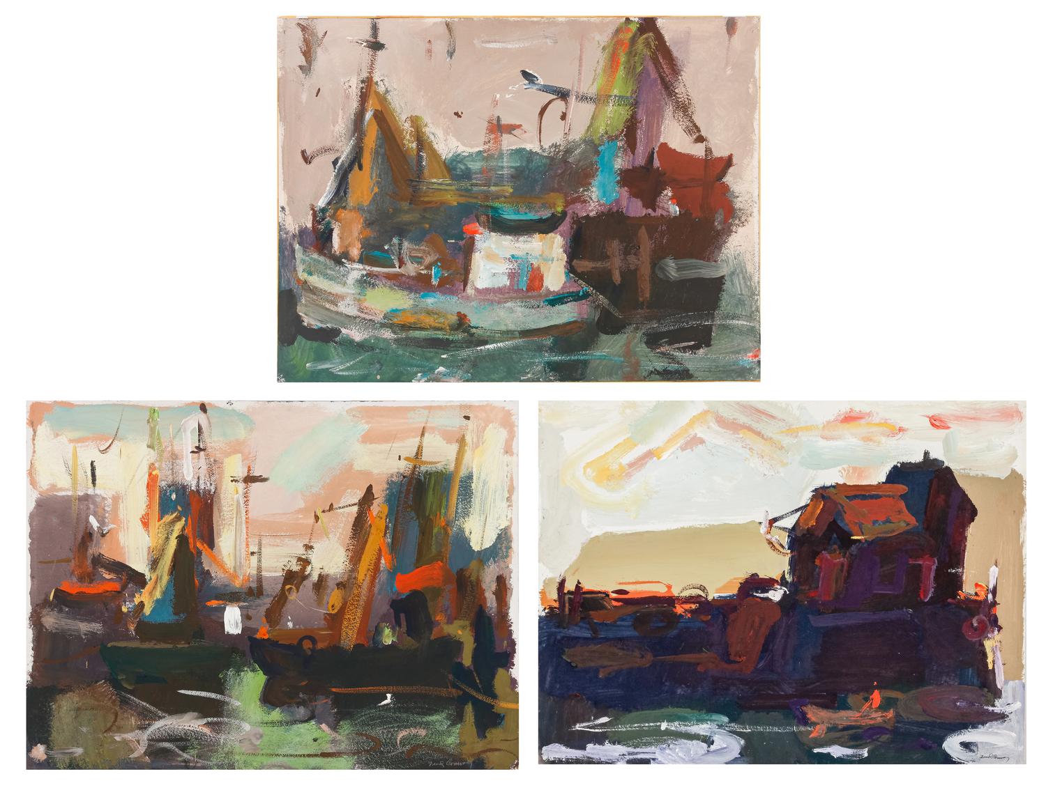 Three Works: Harbor Scenes
