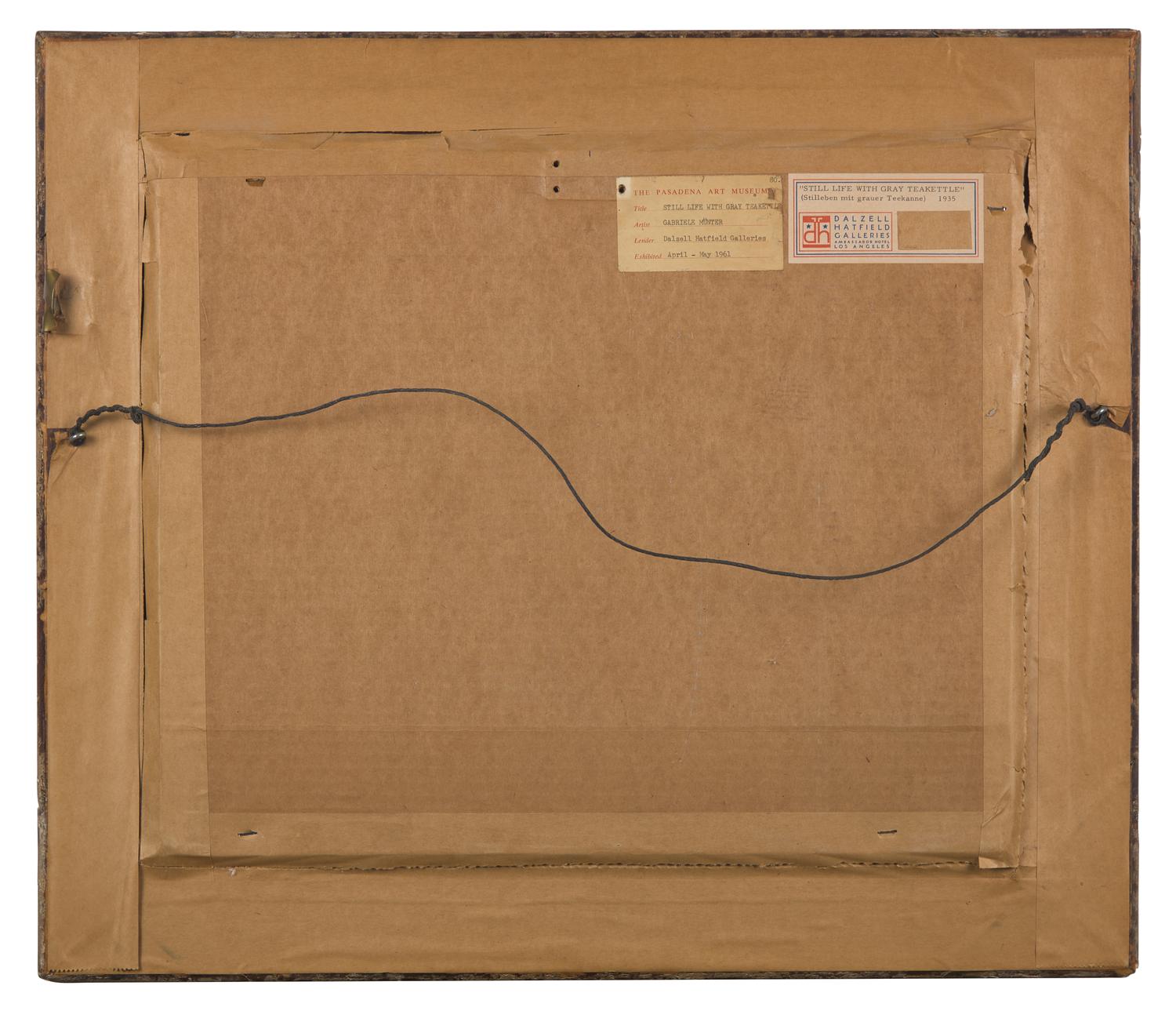 Gabriele Münter (German, 1877-1962) — Stilleben mit grauer Teekanne ( Still Life with Gray Teakettle ) , 1935