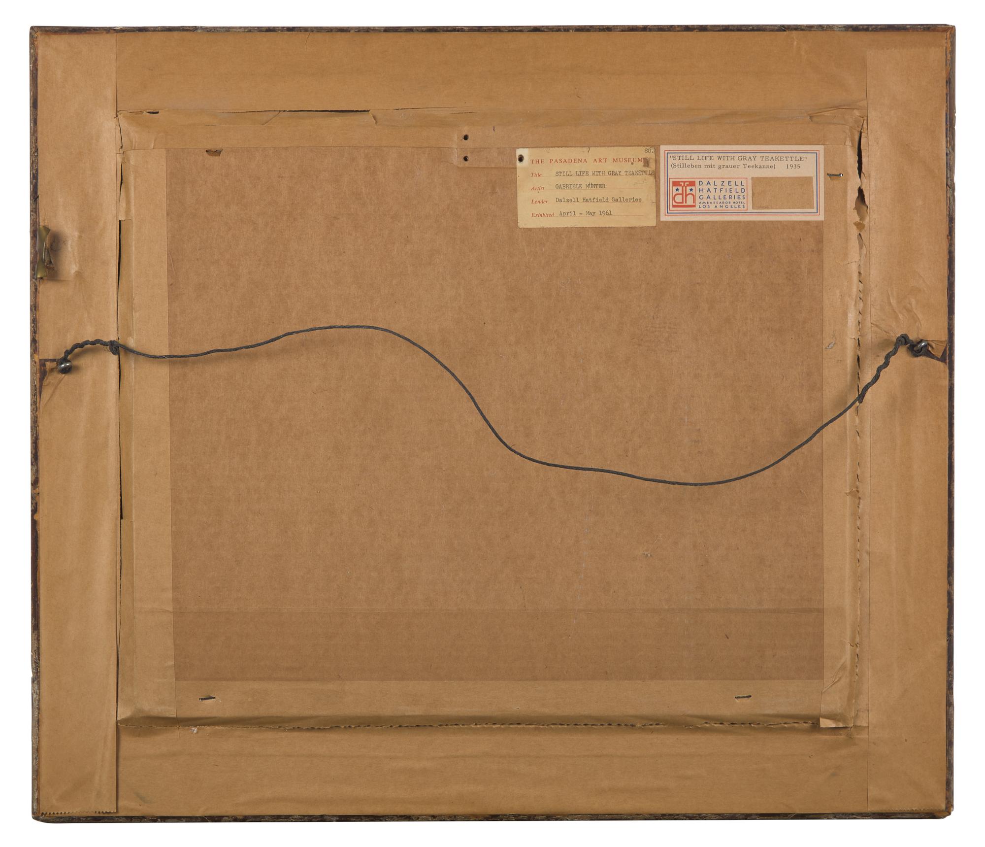 Gabriele Münter (German, 1877-1962) — Stilleben mit grauer Teekanne ( Still Life with Gray Teakettle ) , 1935