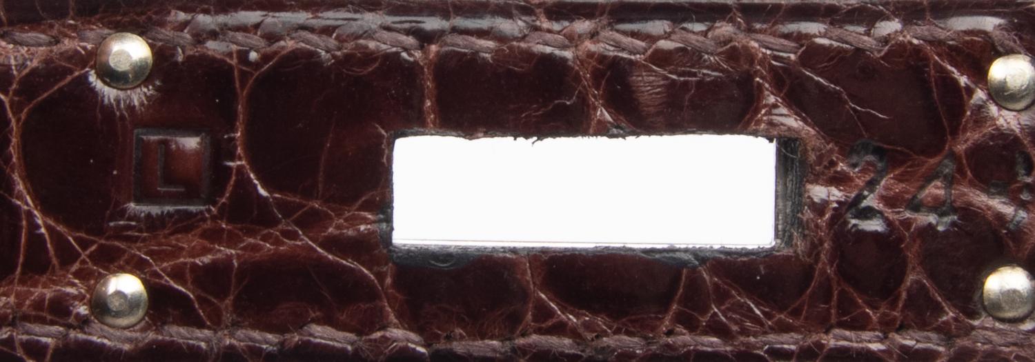 HERMÈS, BIRKIN 30 IN SHINY BROWN CROCODILE