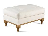 A Pair of Ebanista Marchese Lounge Chairs and a Similarly-Upholstered Ottoman