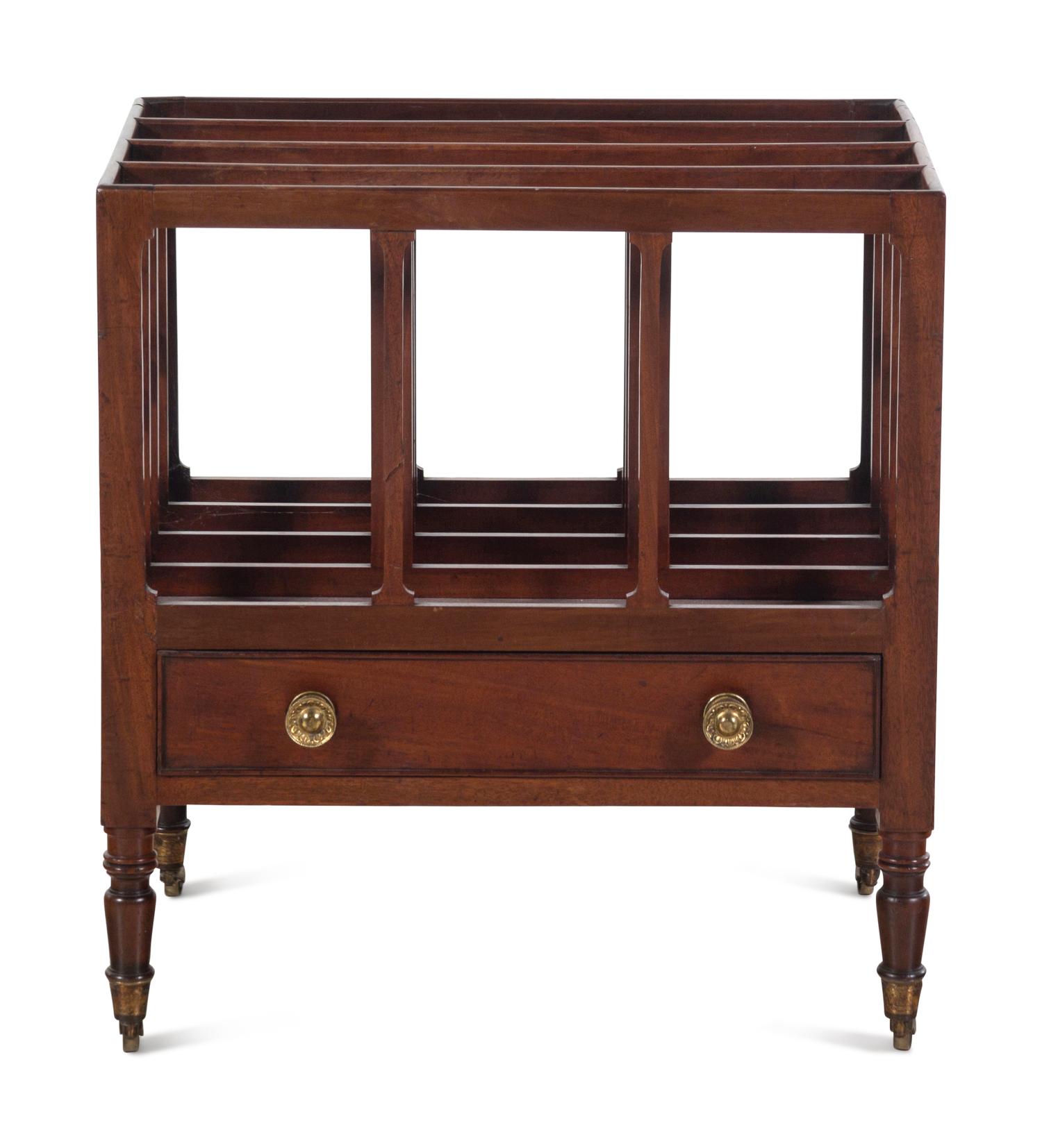 A George III Mahogany Canterbury
