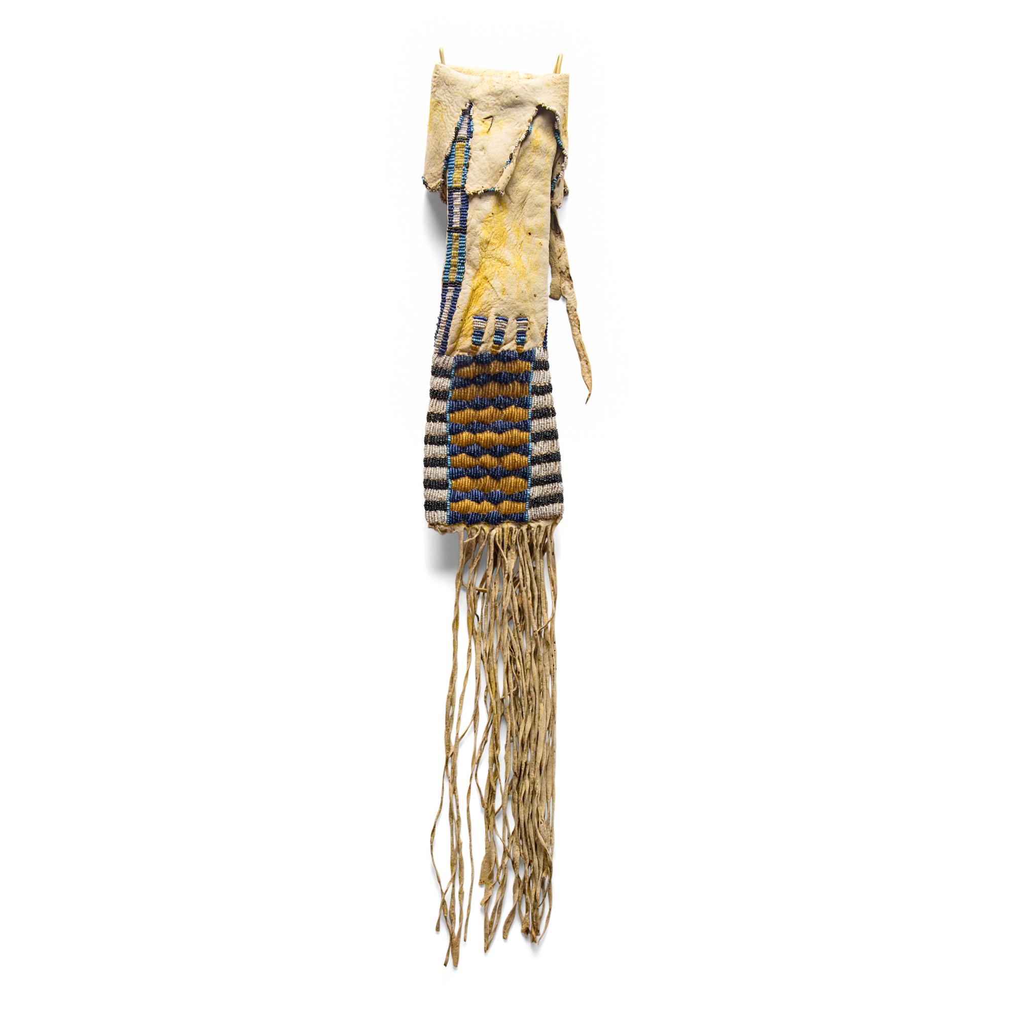 Cheyenne Beaded Hide Tobacco Bag, Published