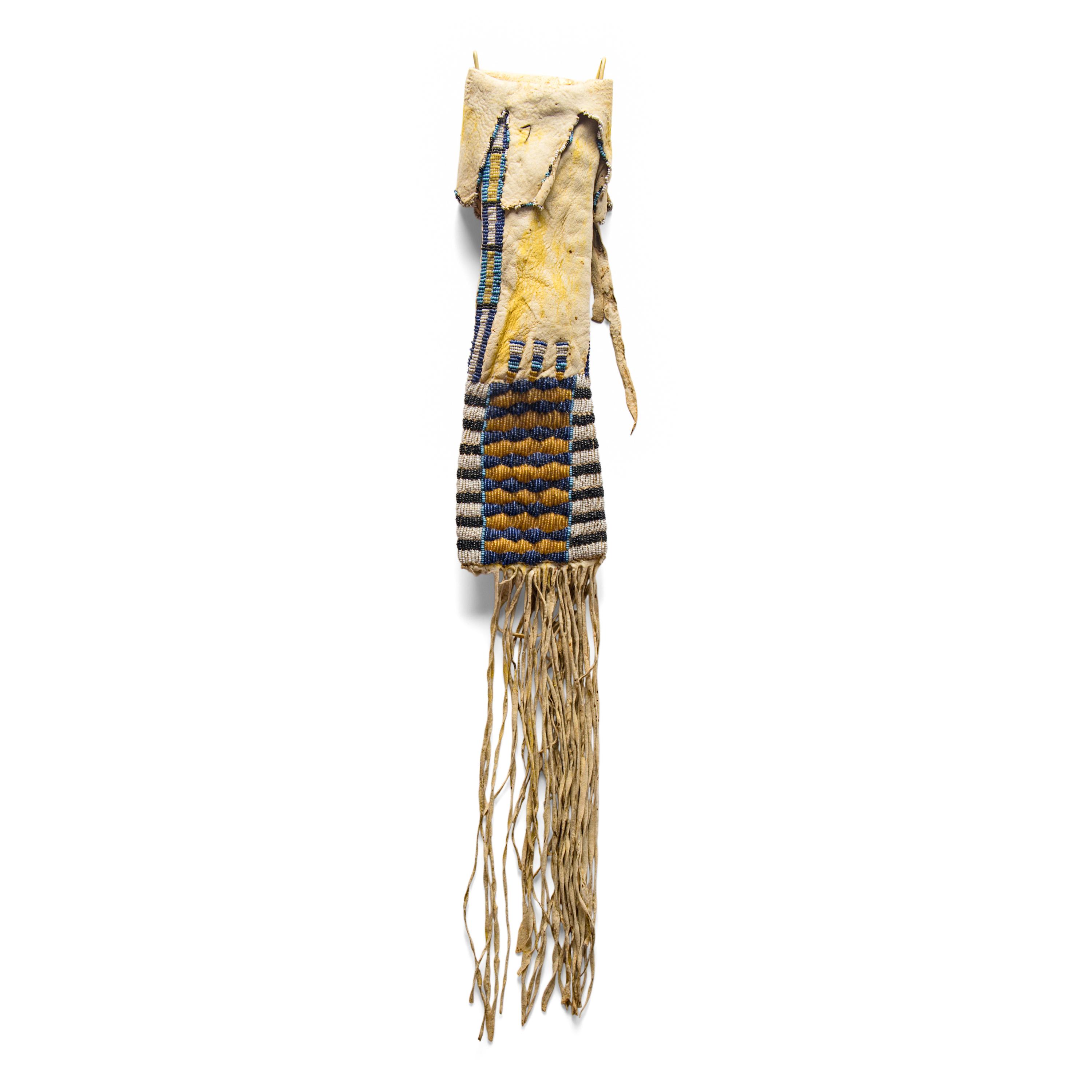 Cheyenne Beaded Hide Tobacco Bag, Published