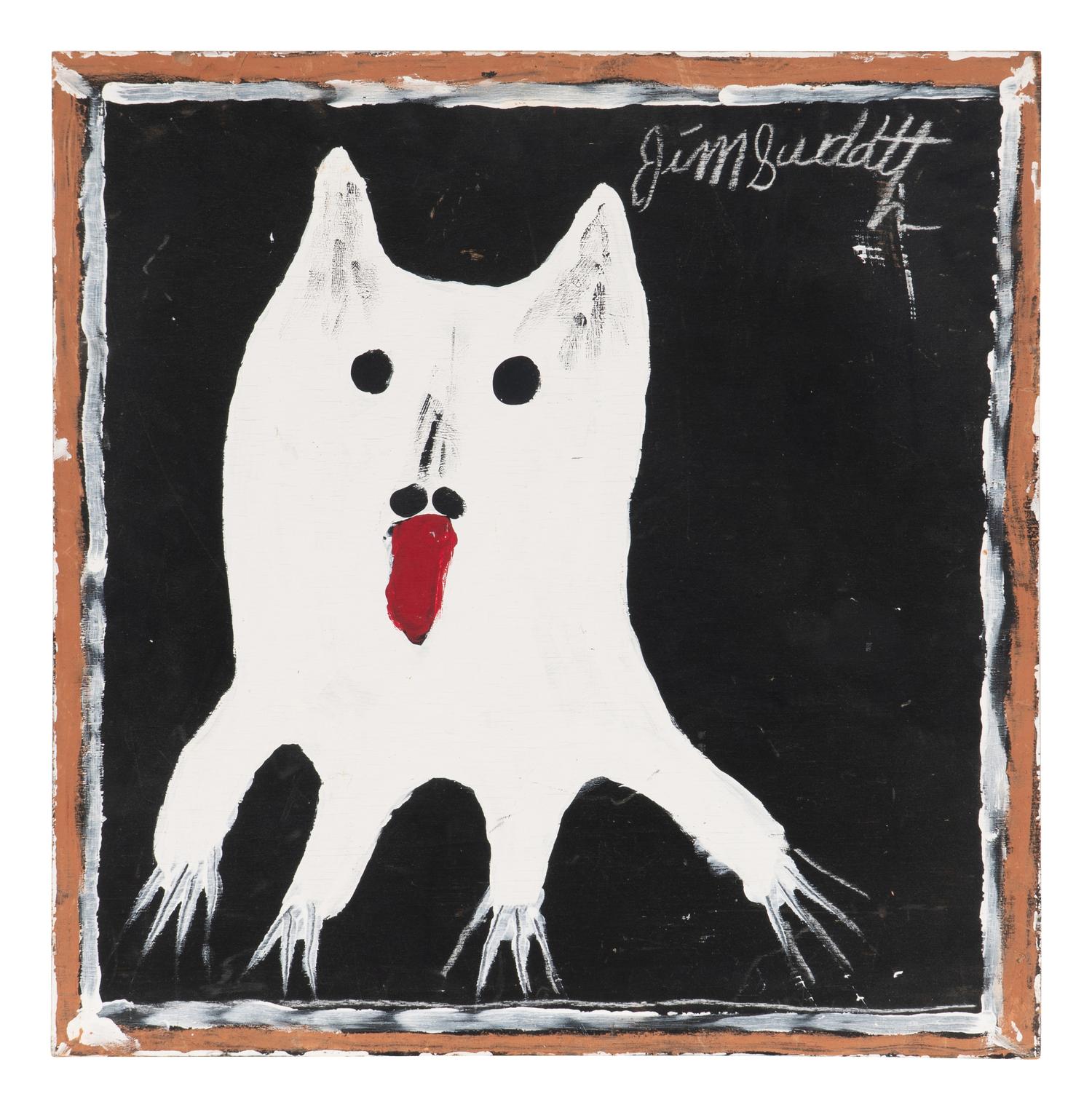 Jimmy Lee Sudduth (1910-2007), White Dog
