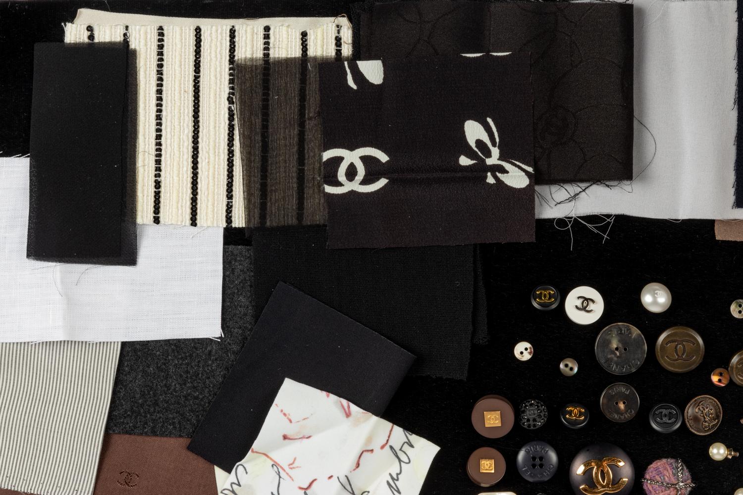 Chanel Buttons & Fabric Swatches, 2000-2010s