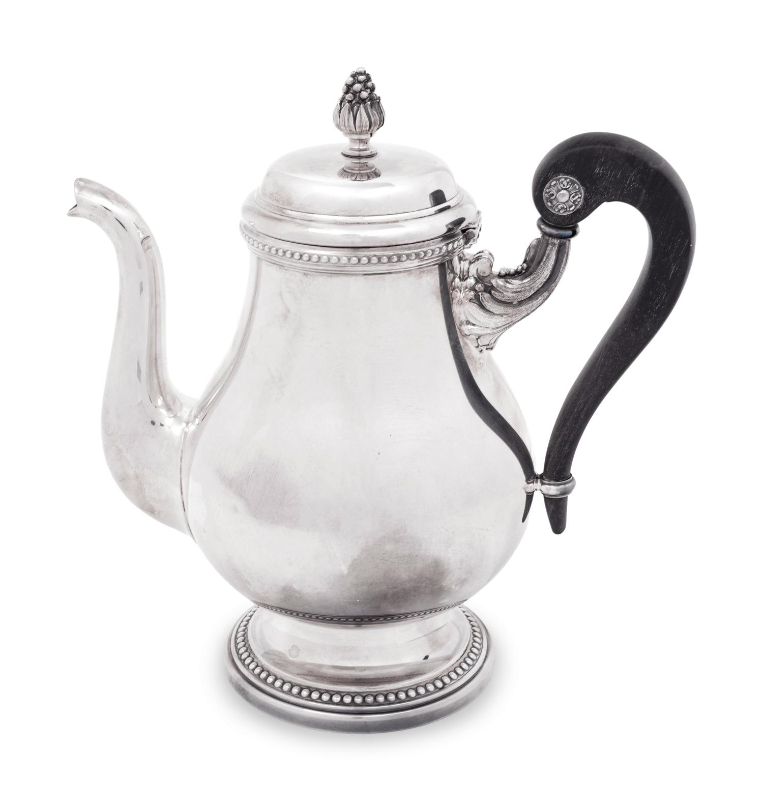 A Christofle Silver-Plate Coffee Pot