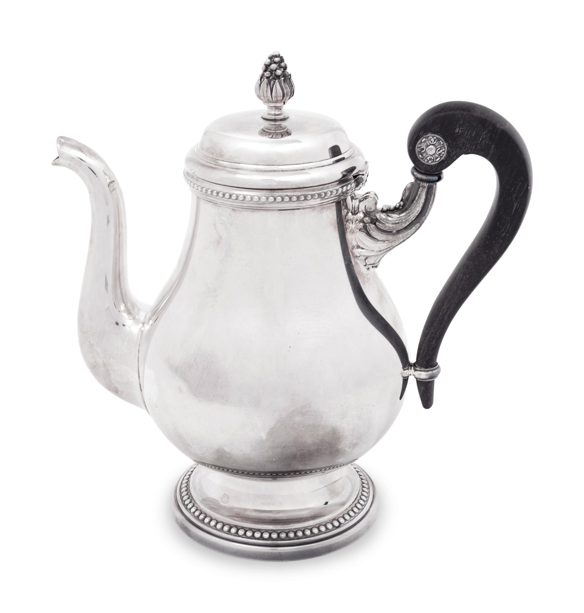 A Christofle Silver-Plate Coffee Pot