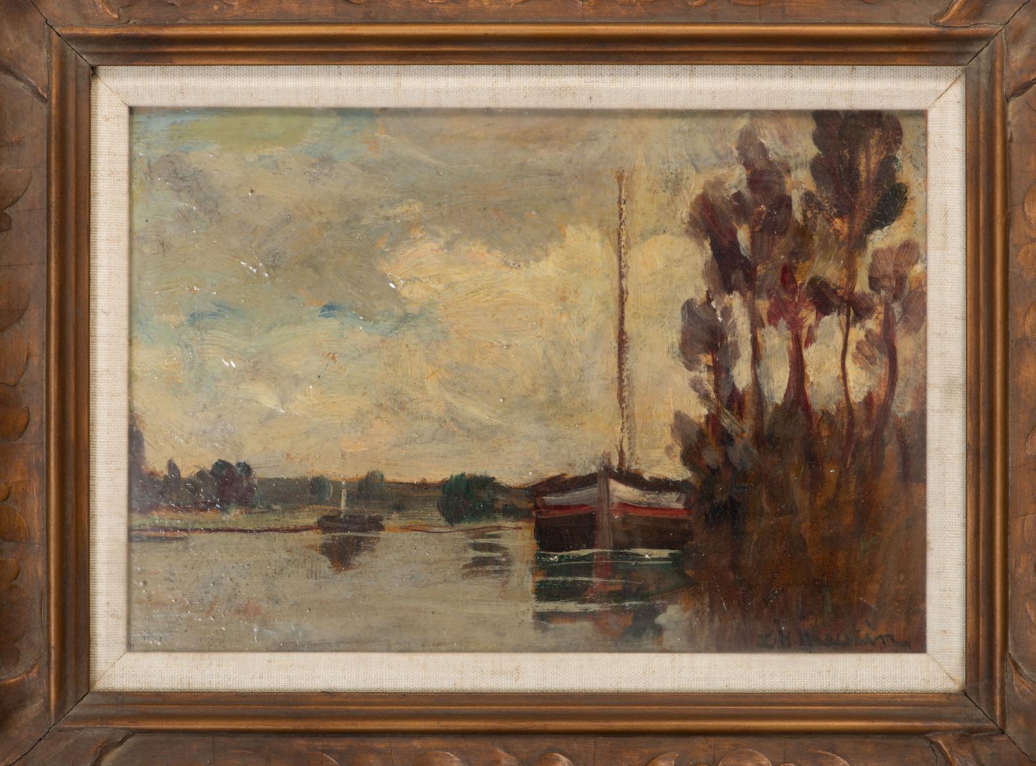 River Scene with Boat