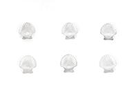 Six Silver Shell-Form Salt Cellars by Tiffany & Co.