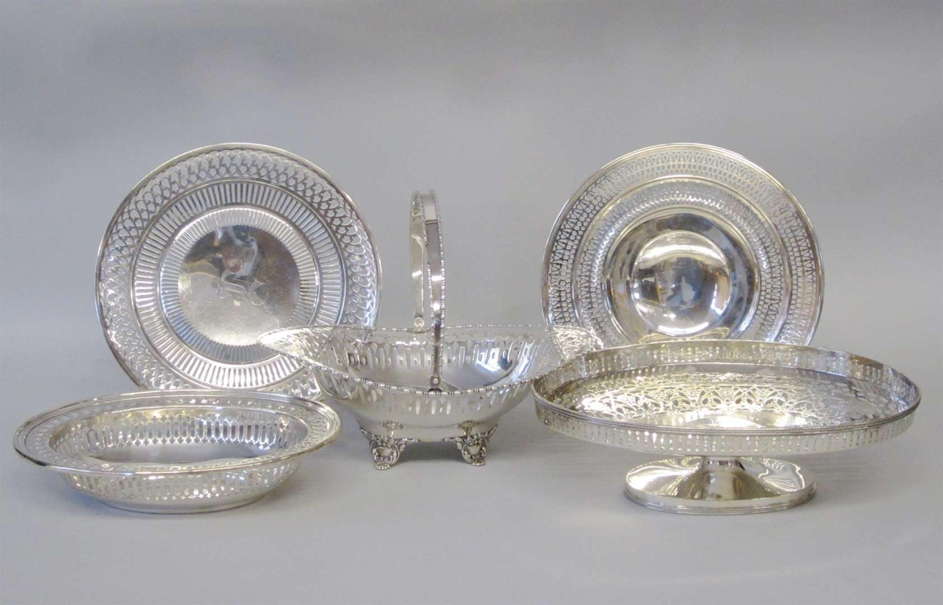 Sterling silver basket lebkuecher & co., newark, nj, late 19th/early 20th century