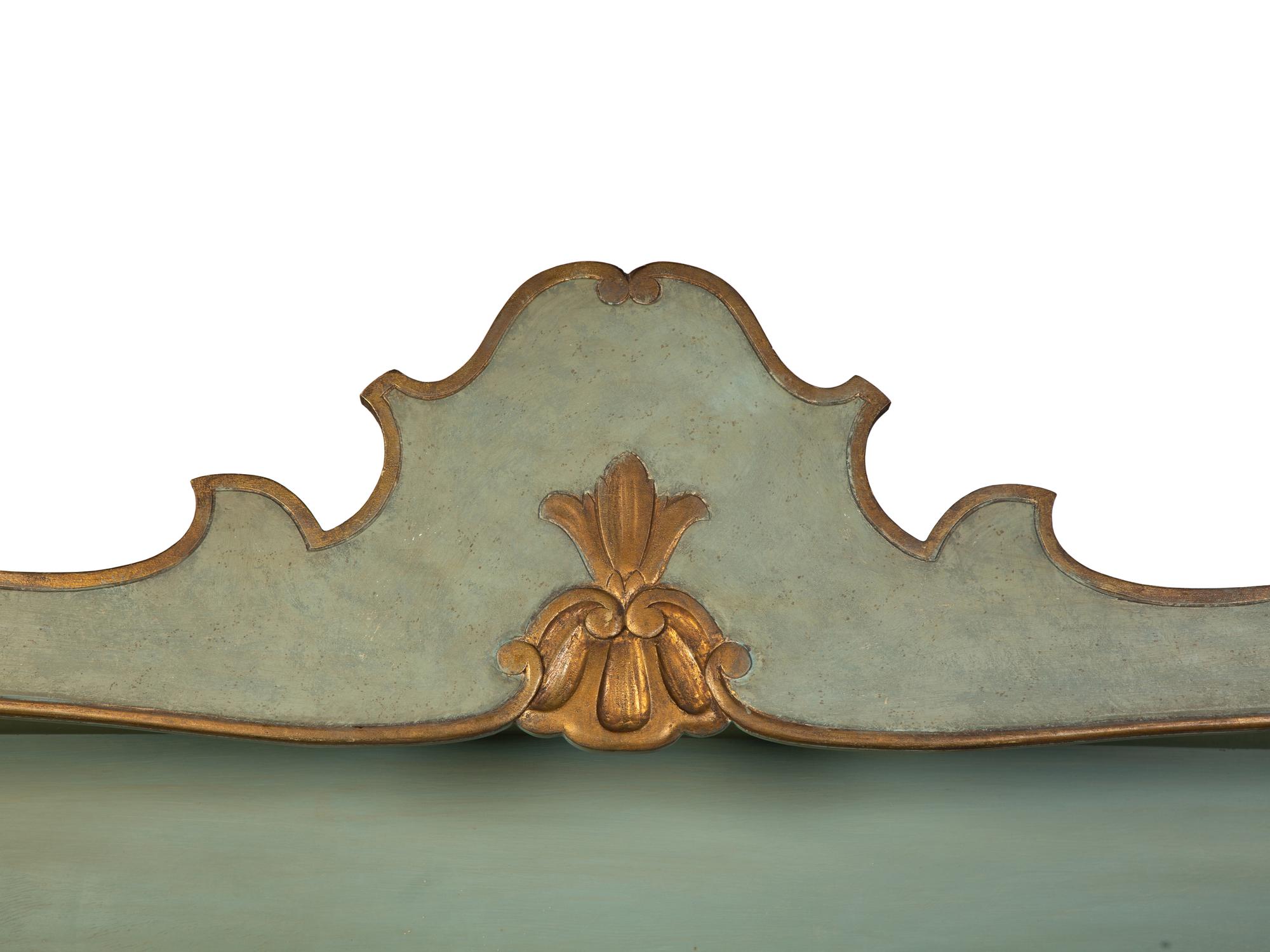A Swedish Painted and Parcel Gilt Display Cabinet — EARLY 20TH CENTURY
