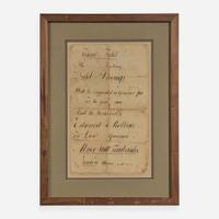 [Americana] [Strong, Caleb, et al.] Manuscript 1804 Massachusetts Gubernatorial Campaign Broadside