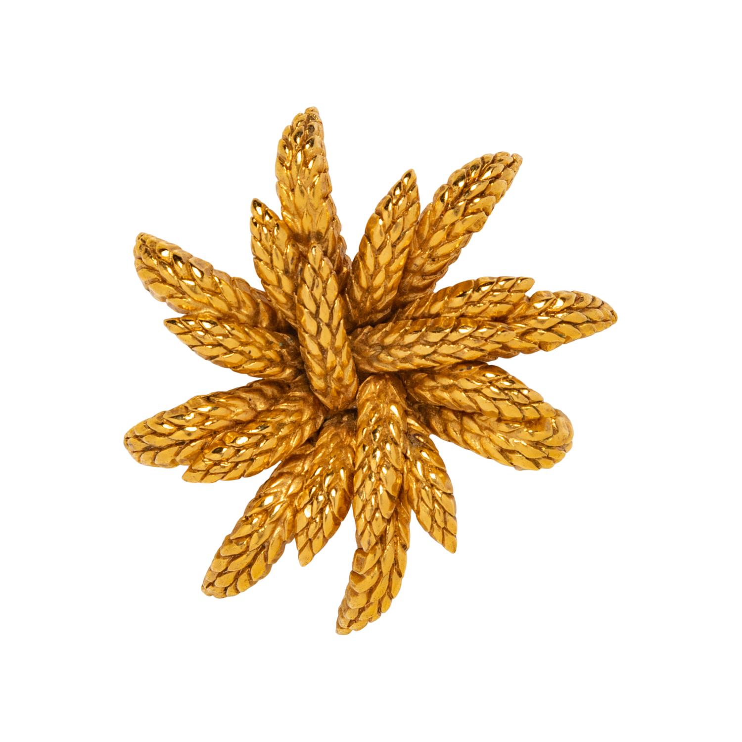 Chanel Gold-Plated Wheat Brooch, 1994