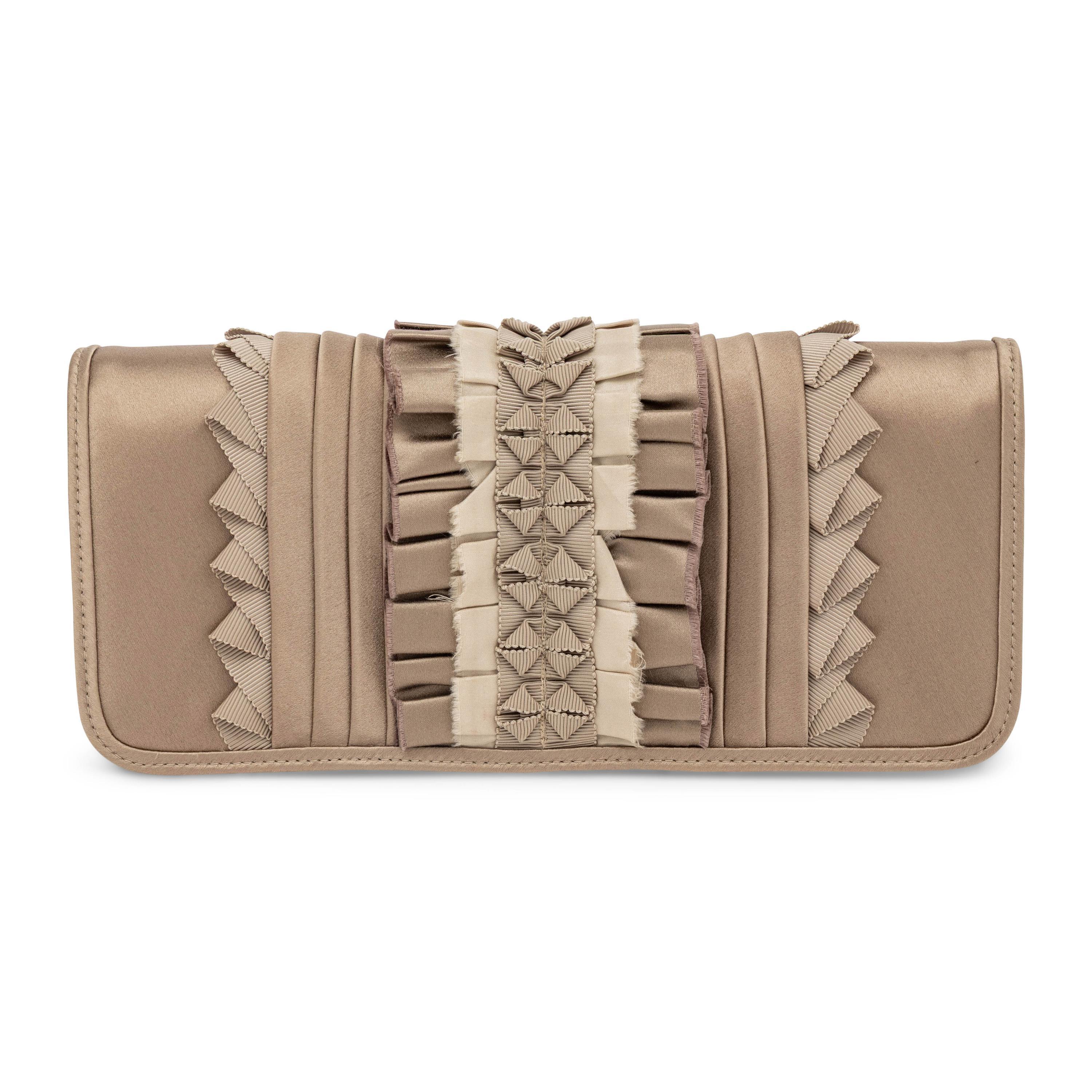 Chanel, Taupe Satin & Ribbon Handbag
