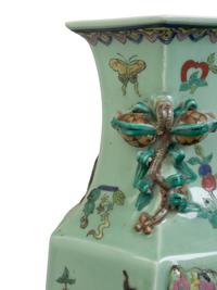 A Pair of Chinese Export Porcelain Baluster Vases