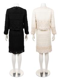 Two Oscar de la Renta Two-Piece Skirt Suits, Summer 2010