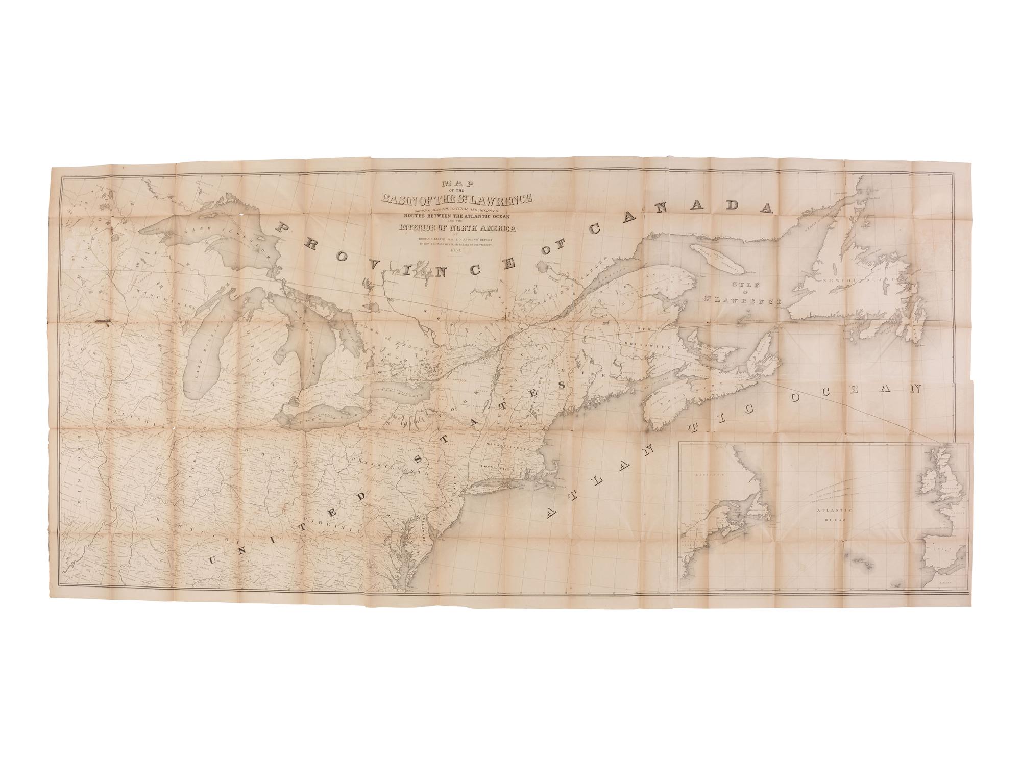 [MAPS & ATLASES]. "Maps. Andrews Report." [ With: ] "Maps. Gibbon's Report."