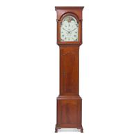 A Chippendale Cherry Tall Case Clock