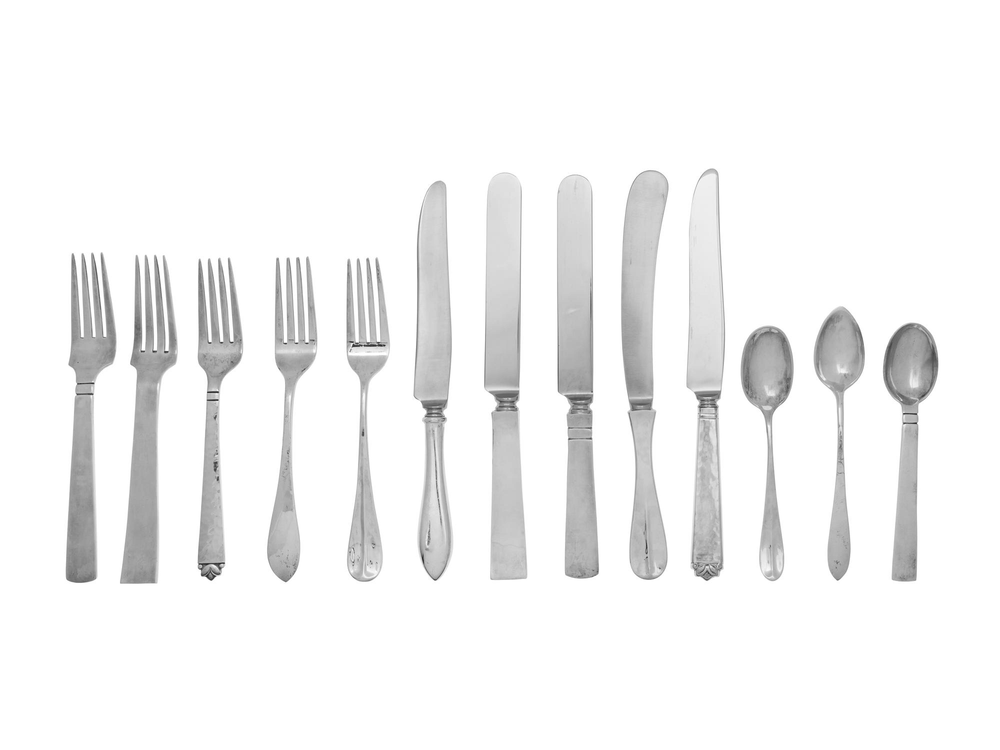 A Group of American Silver Flatware Articles