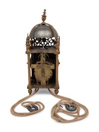 An English Brass Lantern Clock