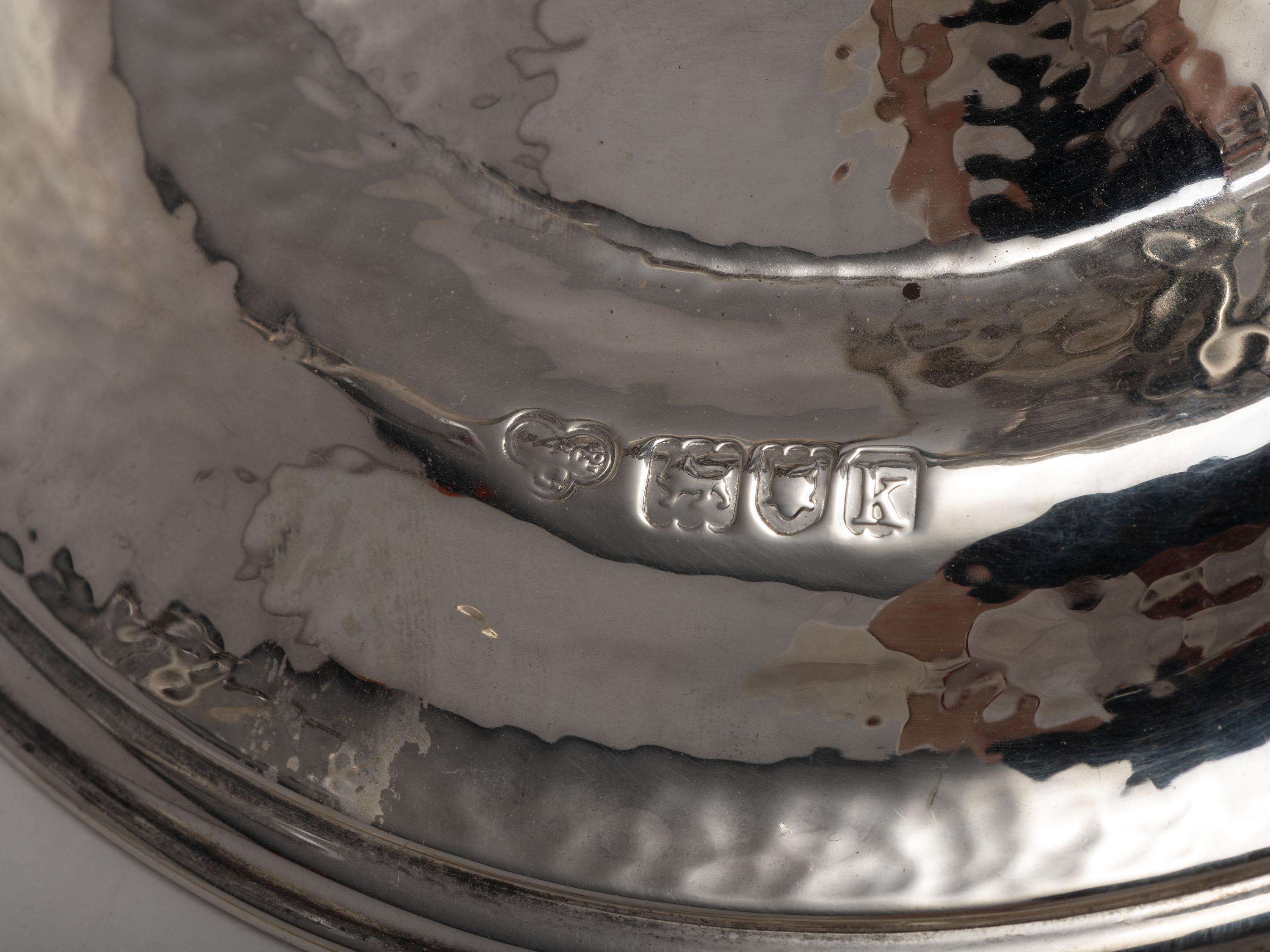 Arts and Crafts Hammered Epergne, 1905