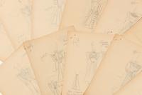 Five Collections of Fashion Illustrations, 1938-1945