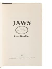 BENCHLEY, Peter (1940-2006). Jaws . Garden City, NY: Doubleday & Company, Inc., 1974.