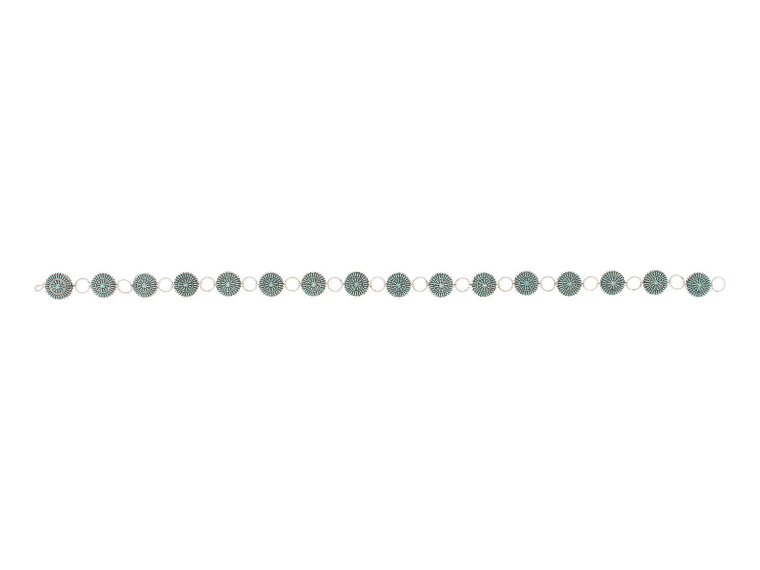 Navajo Silver Concha Belt