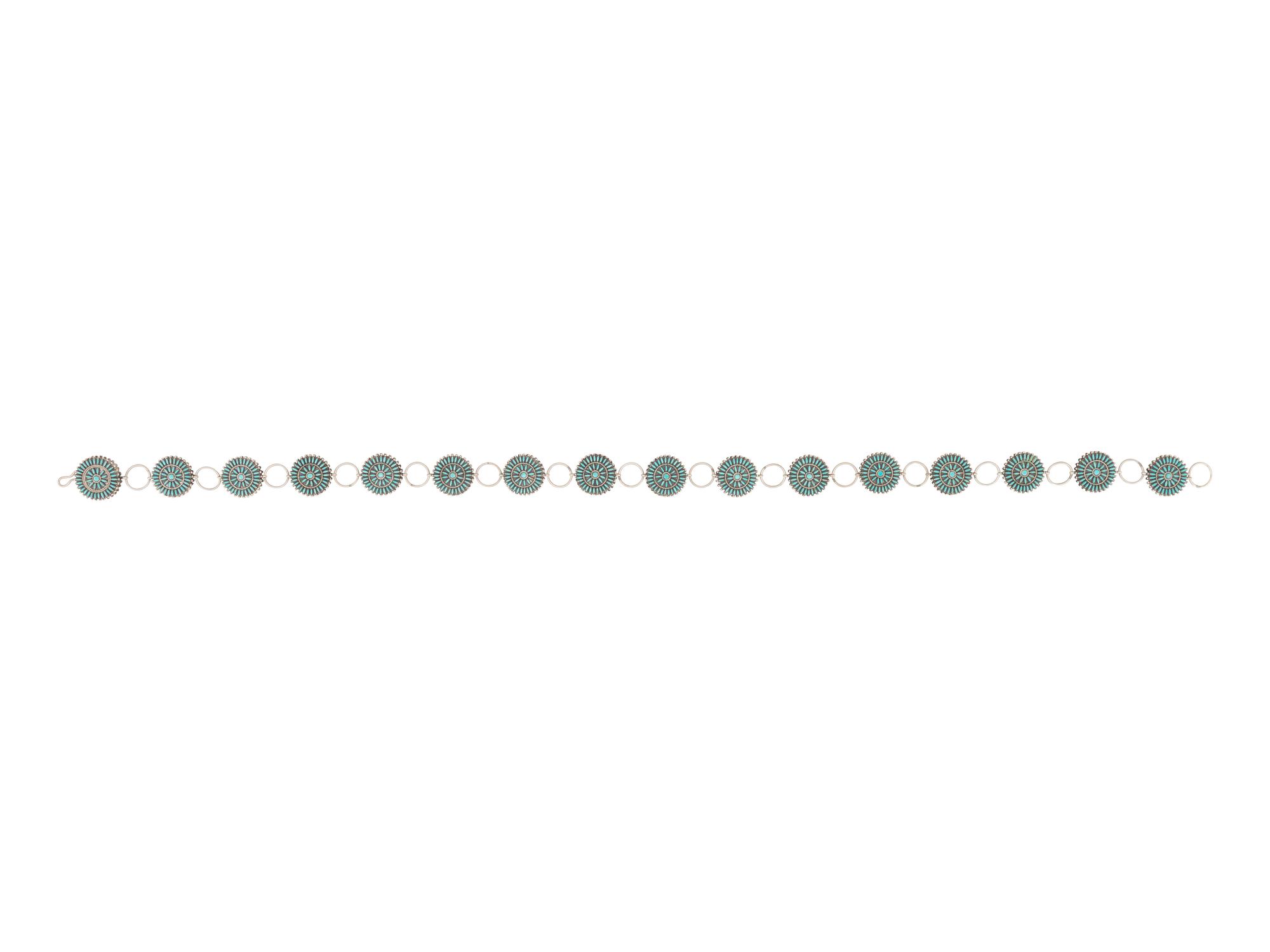Navajo Silver Concha Belt