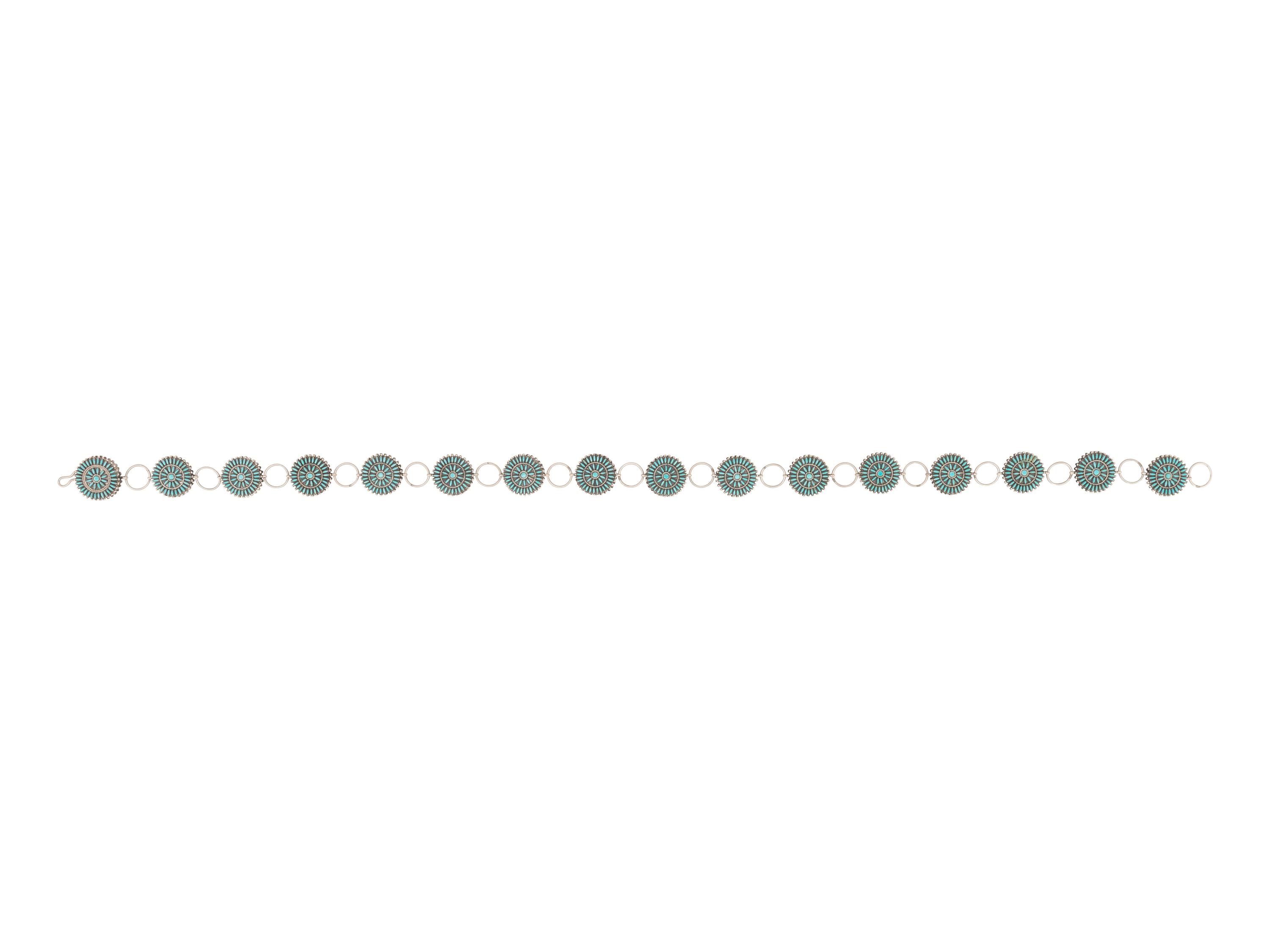 Navajo Silver Concha Belt