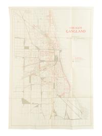 [MAP]. THRASHER, Frederic M. (1892-1962). Chicago’s Gangland… 1923-26 . Chicago: The University of Chicago Press, 1927.