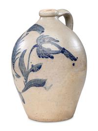 A P. H. Smith Four-Gallon Cobalt Decorated Stoneware Jug