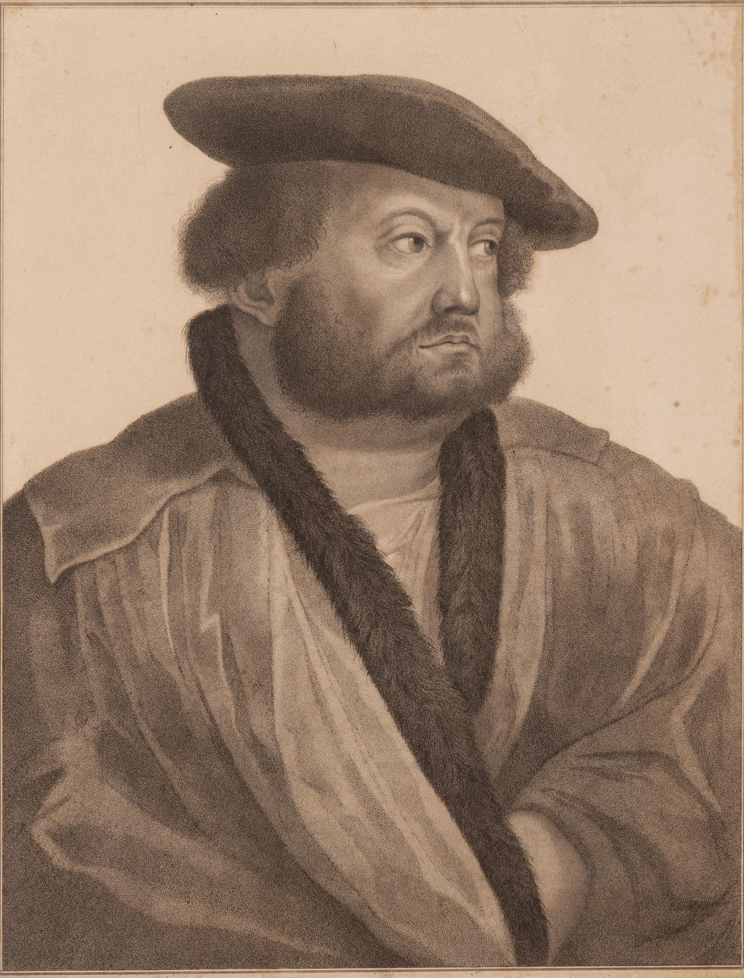 Francesco Bartolozzi (Italian, 1727-1815) — Portrait of Hans Holbein