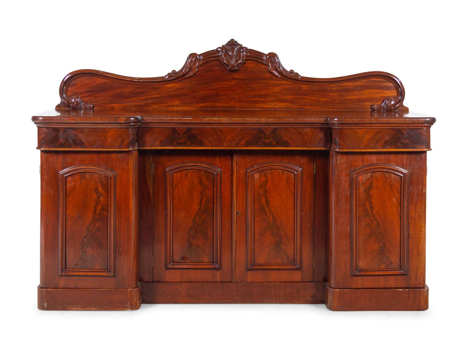 A Victorian Mahogany Sideboard