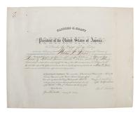 [CIVIL WAR - POLITICS]. A group of 5 documents identified to William Barlow incl. appointments signed by Andrew JOHNSON and Ulysses S. GRANT.