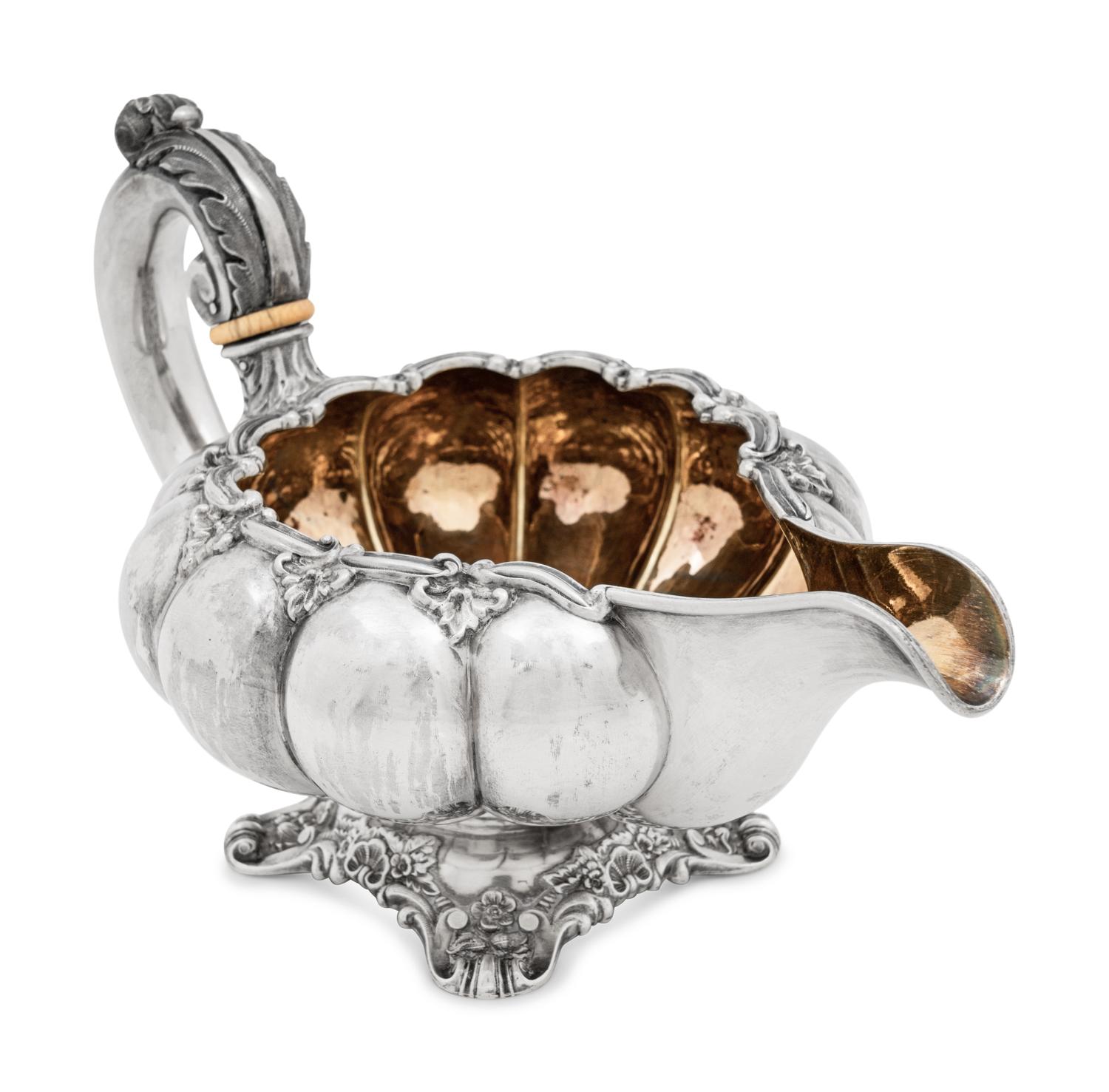 A French Silver Sauce Boat