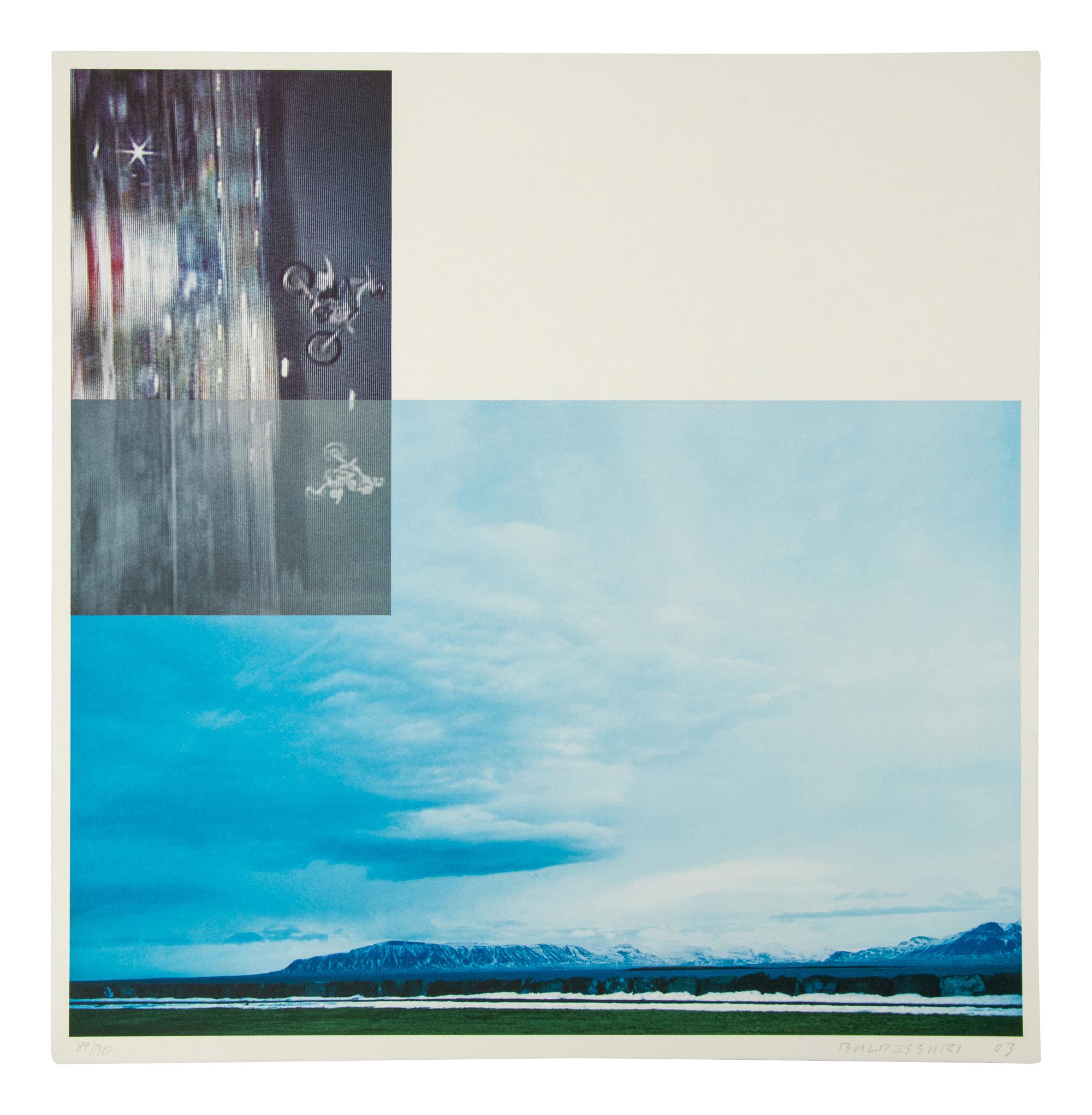 Double Motorcyclists and Landscape (Icelandic) (from the Overlap Series )