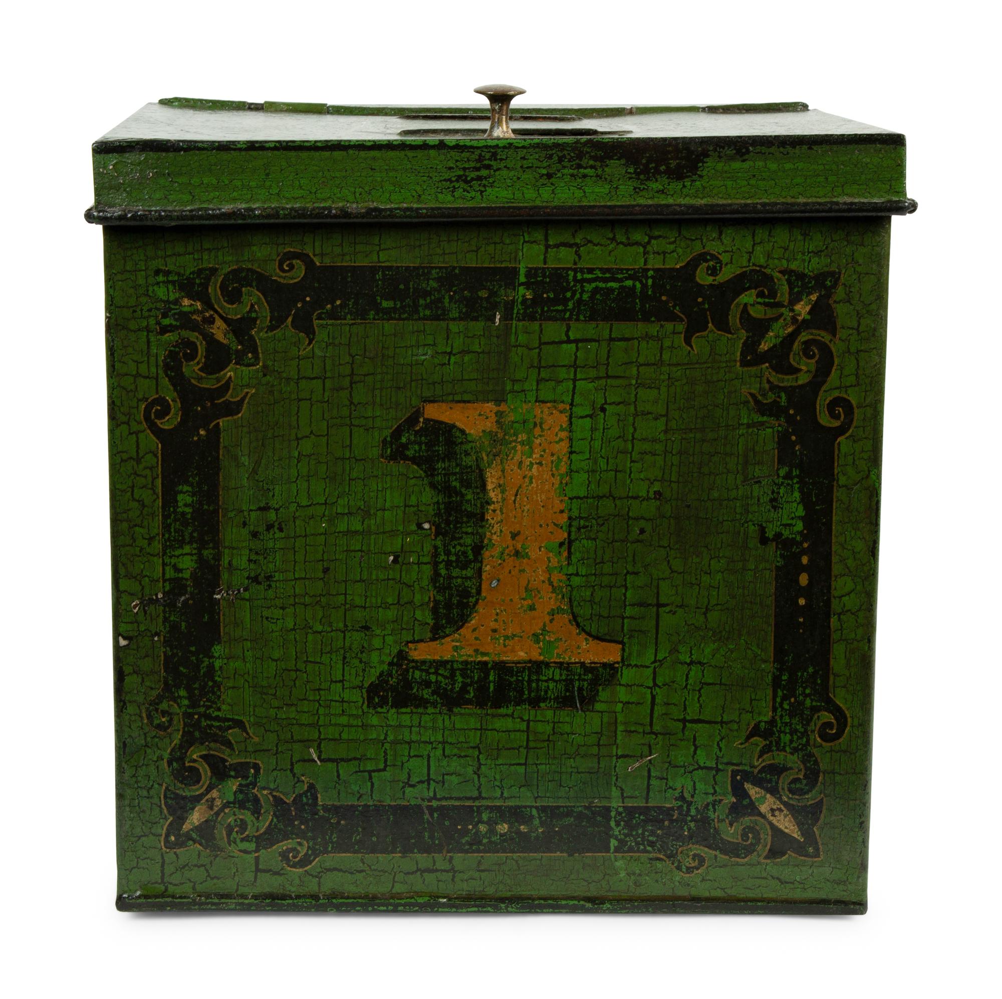 Two Vintage Painted Tea Tins — 19TH CENTURY
